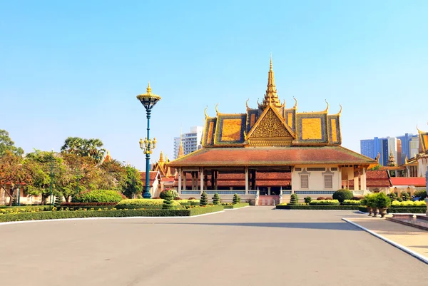 Pavillon Garten Des Königlichen Palastkomplexes Phnom Penh Kambodscha — Stockfoto
