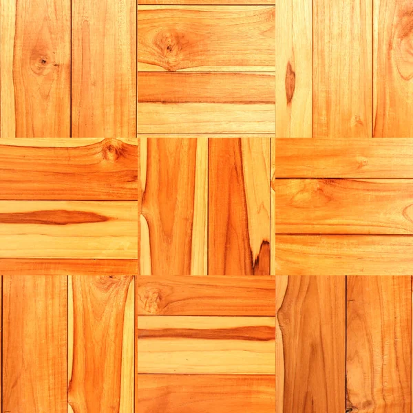 Texture Wooden Floor Square Elements Texture Old Wood Planks Brown — Stock Photo, Image