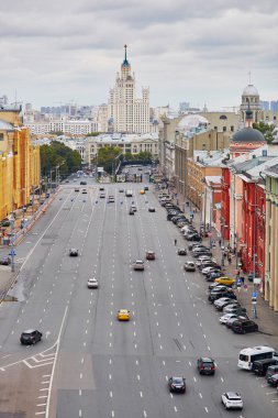 Moskova şehir merkezi manzaralı görünüm