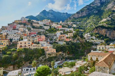 Positano, İtalya'nın doğal görünümü