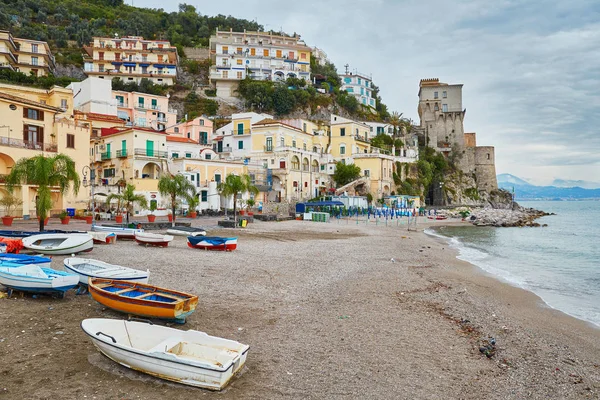 Vista panoramica di Cetara, Italia — Foto Stock