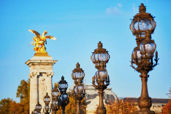 Alexandre iii bron i paris, Frankrike — Stockfoto