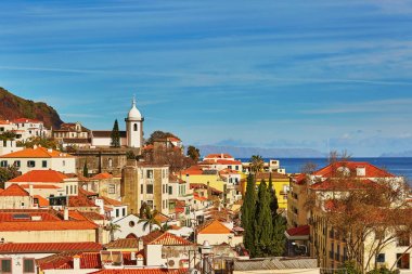Funchal, Madeira Adası, Portekiz Hava doğal görünümü