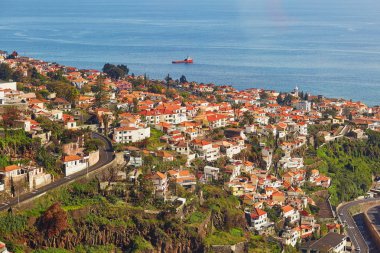 Funchal, Madeira Adası, Portekiz Hava doğal görünümü