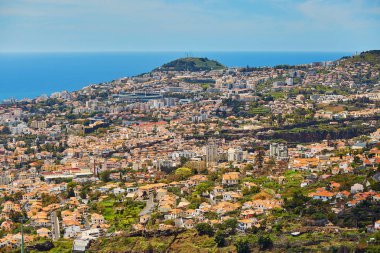 Funchal, Madeira Adası, Portekiz Hava doğal görünümü