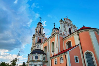 Vilnius eski şehirde Saint Catherine Kilisesi