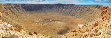 Meteor krateri olarak da bilinen Barringer krater Arizona, Amerika Birleşik Devletleri Panoraması