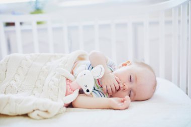 Ebeveyn yatağına bağlı uyuyan bebek yatağı