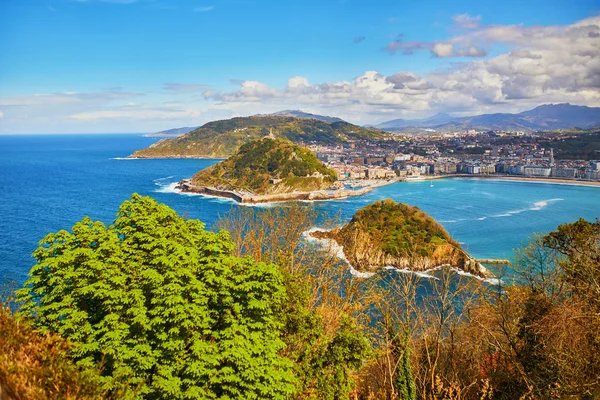 Flygfoto över San Sebastian, Spanien — Stockfoto