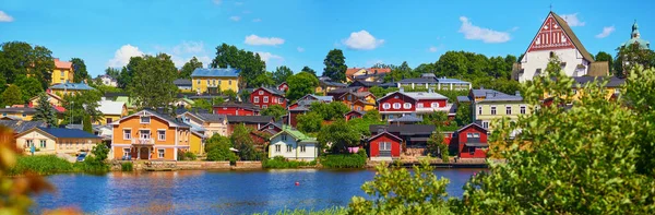 芬兰历史名城波沃的风景全景 — 图库照片