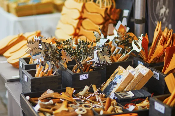Cortador Queijo Tradicional Finlandês Forma Cabeça Alce Utensílios Cozinha Mercado — Fotografia de Stock