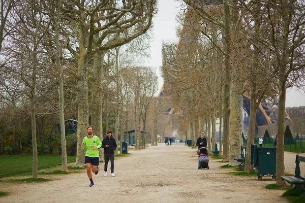 París Francia Marzo 2020 Primer Día Cuarentena Francia Durante Brote — Foto de Stock