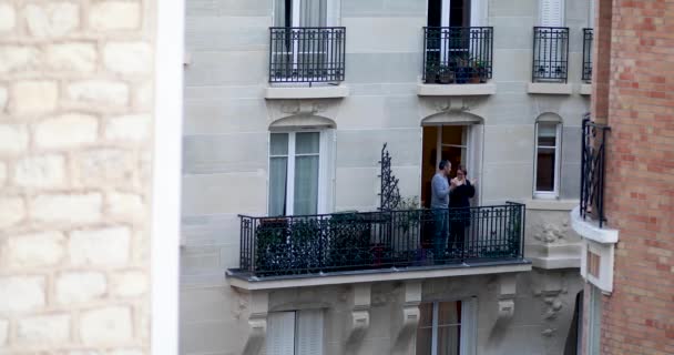 Paris França Abril 2020 Quarentena França Durante Surto Coronavírus Covid — Vídeo de Stock