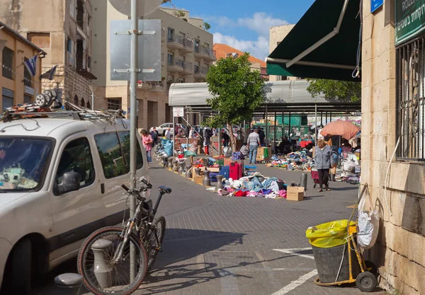 Flea market on street. — Stock Photo, Image