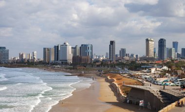 Tel Aviv görünümüne.