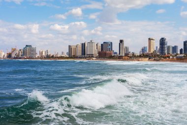 Tel-Aviv görünümüne.