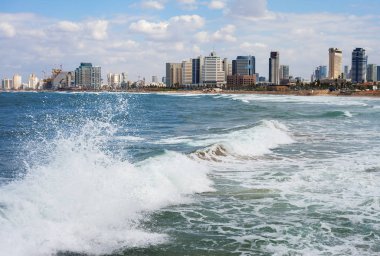 Tel-Aviv görünümüne.