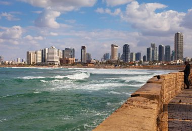 Tel-Aviv görünümüne.