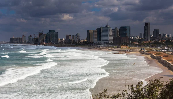 Hermosa Tel Aviv en el mar . — Foto de Stock