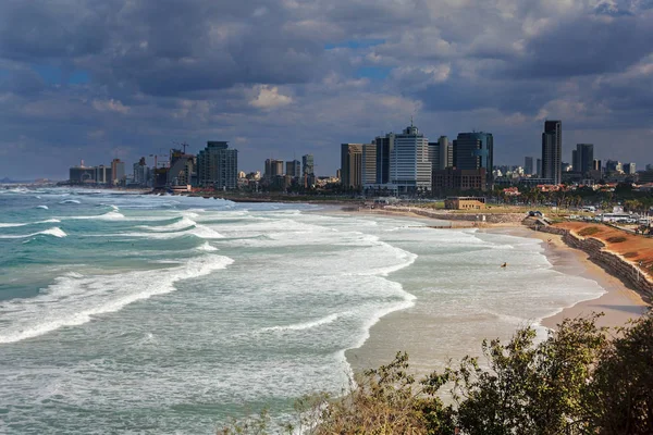 Tel-Aviv görünümüne.