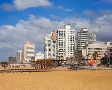 Tel Aviv görünümüne.