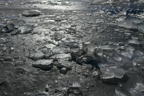 Лід на озері . — стокове фото
