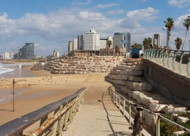 Tel-Aviv görünümüne.