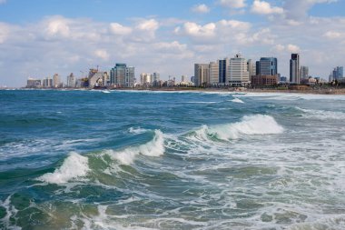 Tel-Aviv görünümüne.