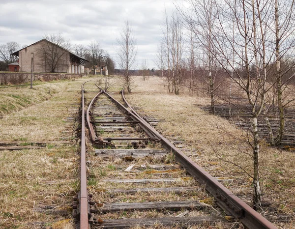 Voie ferrée abandonnée . — Photo