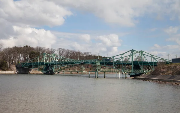 Hijs brug in Liepaja. — Stockfoto