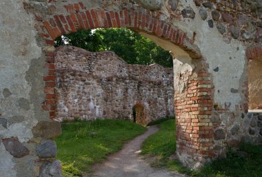 Landscape with ruins.