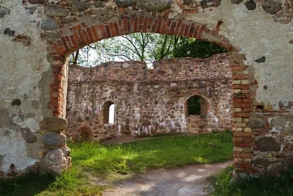 Landscape with ruins.