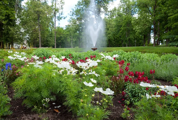 Small fountain in the park.