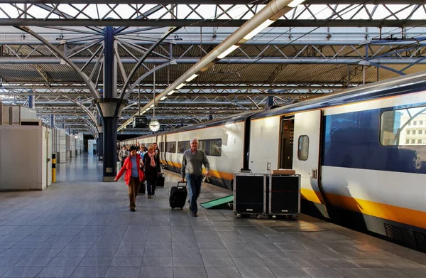 Blick auf den Bahnhof. — Stockfoto