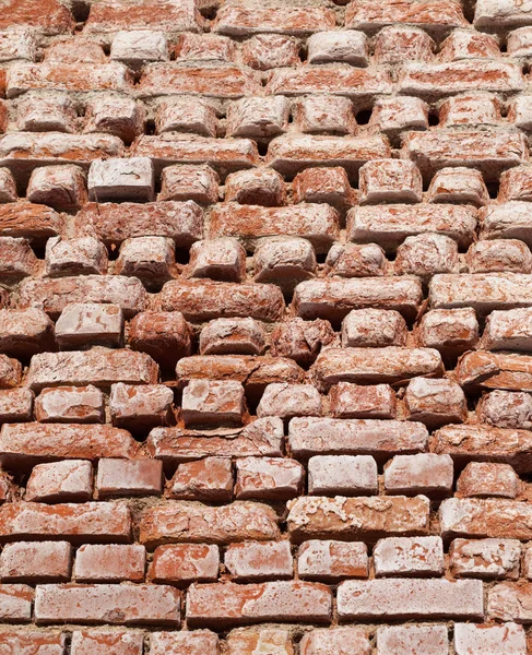 Oppervlakte van oude bakstenen. — Stockfoto