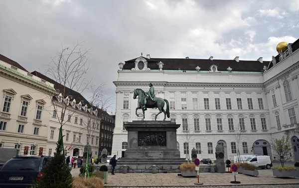 Vista de las famosas casas del casco antiguo de Viena . — Foto de Stock