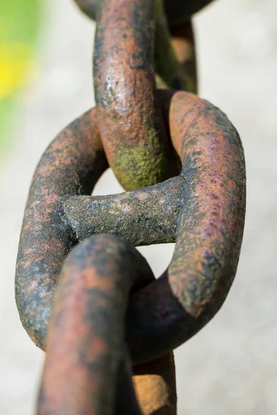 Metal rusty chain. — Stock Photo, Image