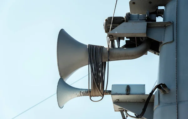 Two  speaking trumpets. — Stock Photo, Image