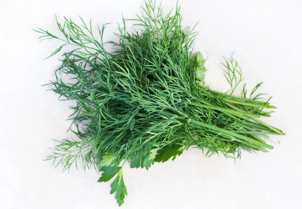 Fresh parsley and dill bunch. — Stock Photo, Image