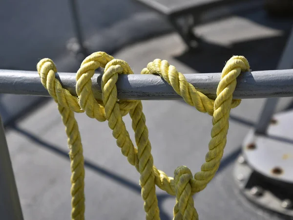 Nodo su un ponte di nave . — Foto Stock
