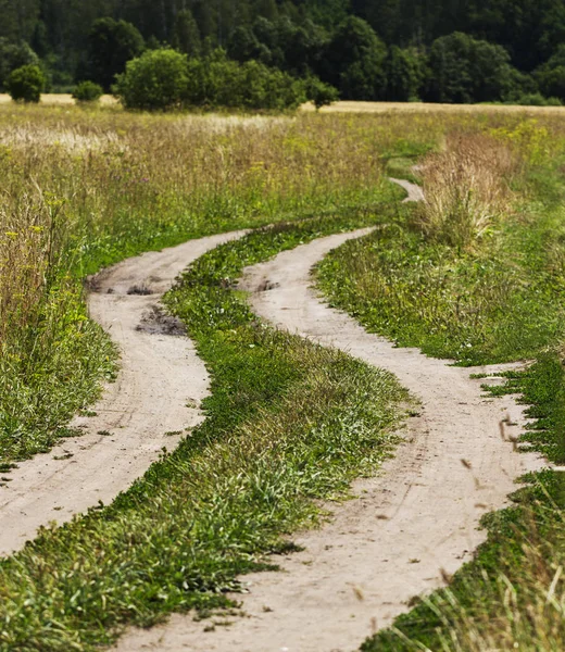 Ground country road. — Stock Photo, Image