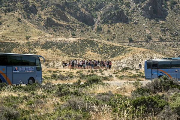 Viagem ao vulcão Nisyros . — Fotografia de Stock