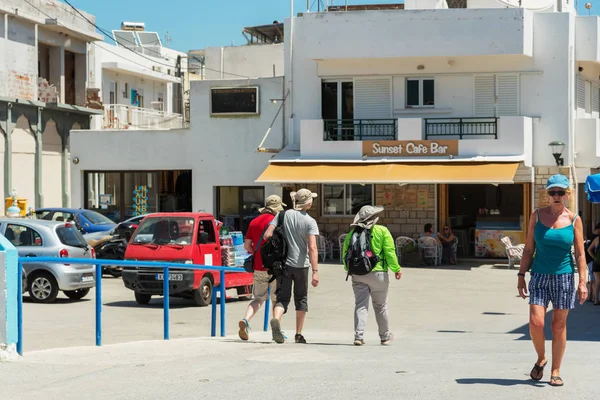 View to central market street in Kardamena. — Stock Photo, Image