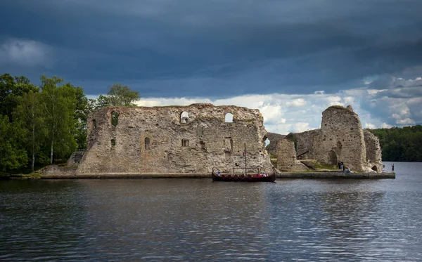 Ruiner i Koknese. — Stockfoto