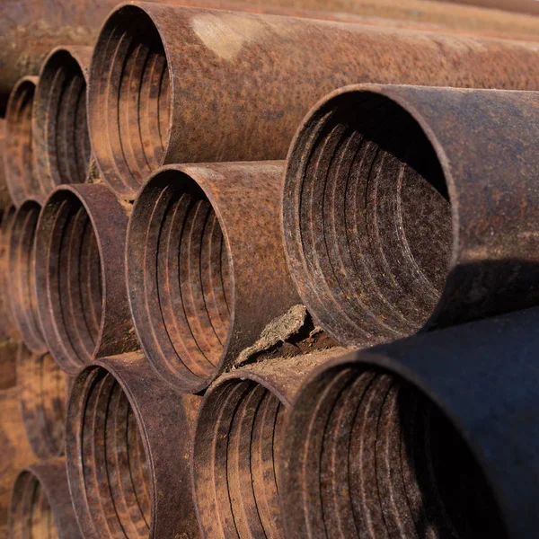 Background of rusted pipes. — 스톡 사진