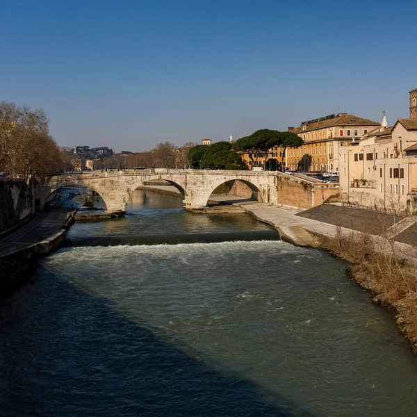 Blick Auf Den Tiber Rom — Stockfoto