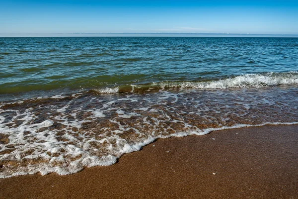 View Sandy Coast Sea — Stock Photo, Image