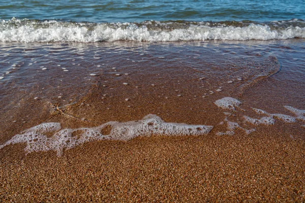 海の砂浜への眺め — ストック写真