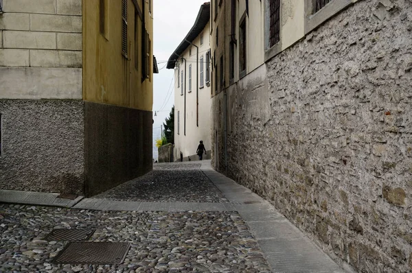 Strada Îngustă Deal Din Bergamo — Fotografie, imagine de stoc