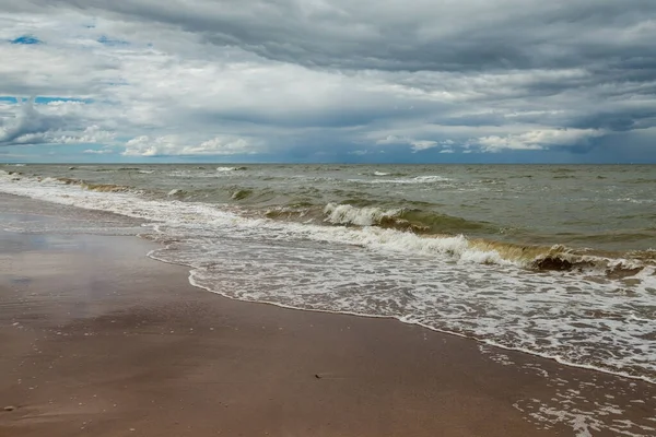 Vista Una Costa Natural Del Mar Báltico — Foto de Stock
